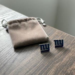 NY Giants Earrings! Never worn